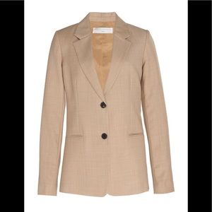 🎉HP🎉 NWT! Victoria Beckham Beige Tailored Wool Jacket/Blazer size US 10
